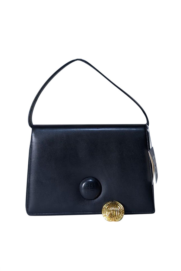 Givenchy - Black Smooth Leather Shoulder Bag