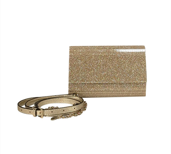 Diane von Furstenberg - Gold Twilight" Glitter Clutch"