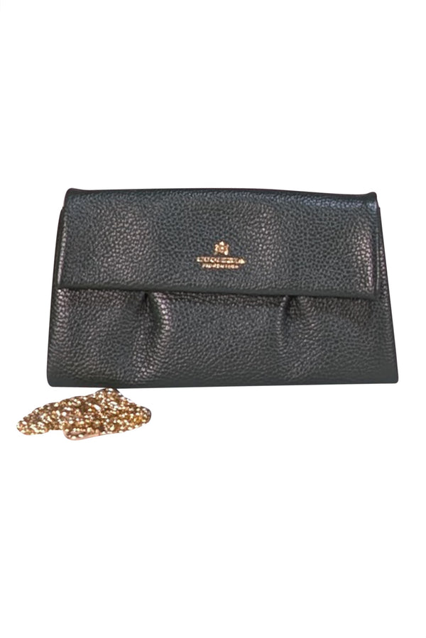 Cuoiera Fiorentina - Dark Green Leather Clutch