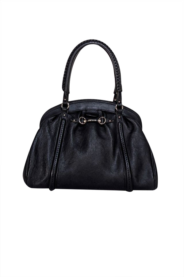 Christian Dior - Black Leather Top Handle Handbag