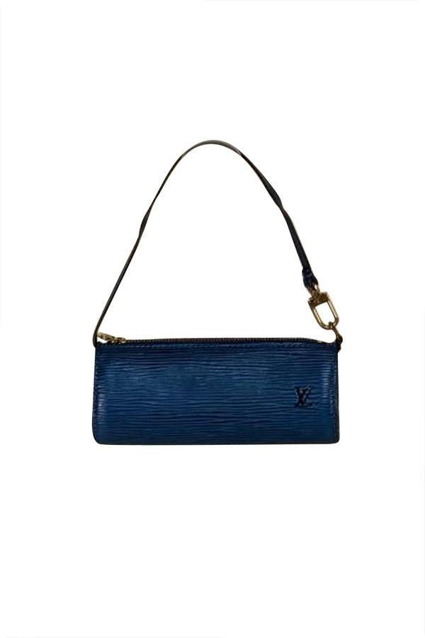 Louis Vuitton - Blue Epi Leather Mini Souflott Bag