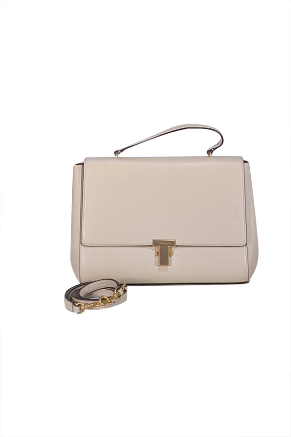 Tory Burch - Ivory Leather Juliette Satchel Bag