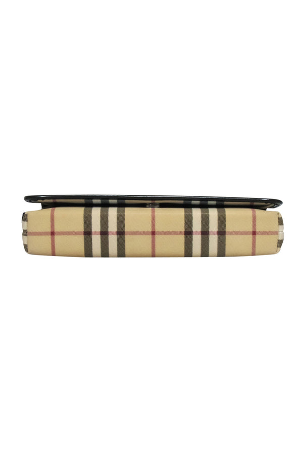 Burberry - Beige Signature Plaid Haymarket Baguette Shoulder Bag - Image 4