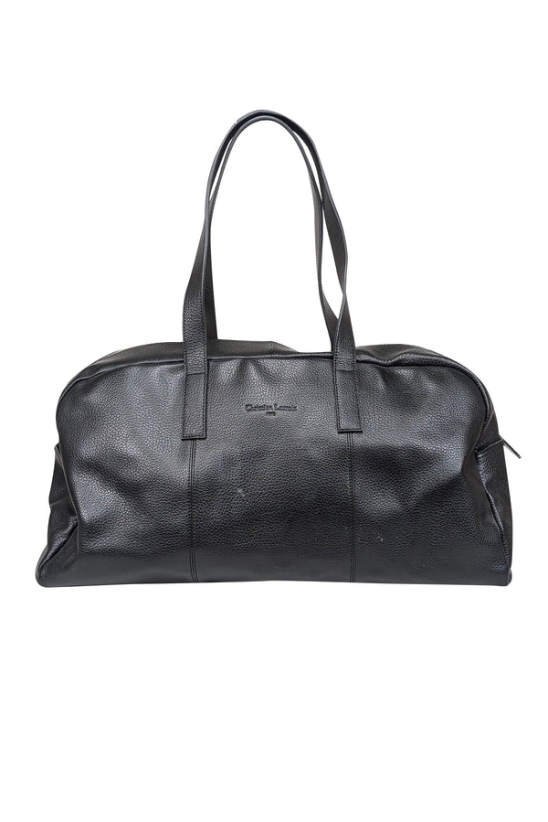 Christian LaCroix - Large Black Pebbled Leather Duffle Bag