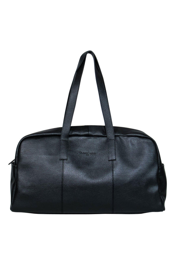 Christian LaCroix - Large Black Pebbled Leather Duffle Bag