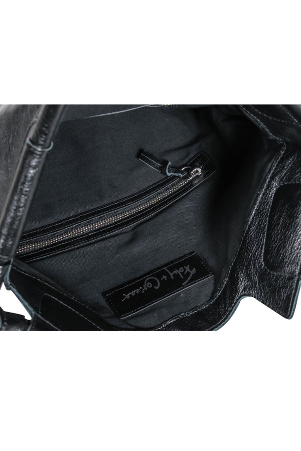 Foley & Corinna - Brown & Tan Snakeskin Print Calf Hair & Leather Hobo Bag - Image 5