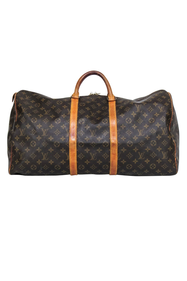 Louis Vuitton  - Brown Monogram Coated Canvas Keepall