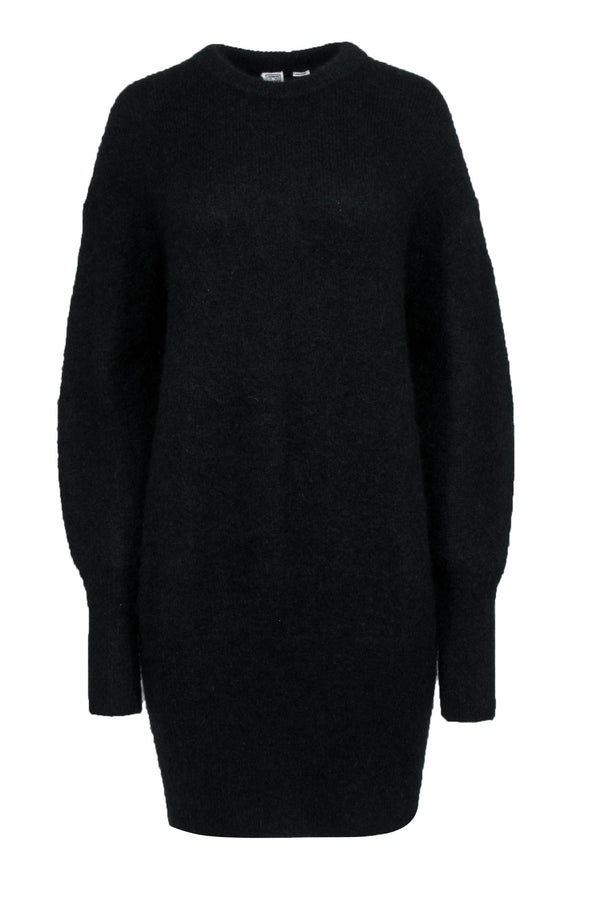 Toteme - Black Long Sleeve Fuzzy Knit Dress Sz M
